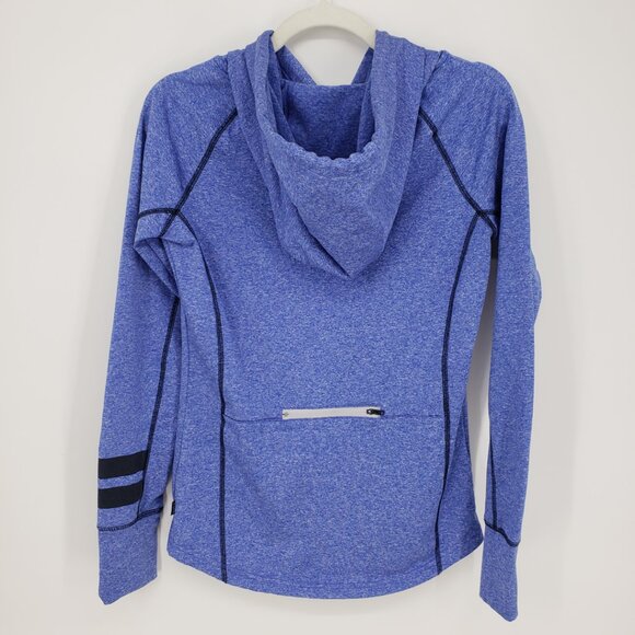 3/$25 Pink Victoria's Secret Hooded Long Sleeve Active Top S Hoodie Workout Blue - Picture 2 of 8